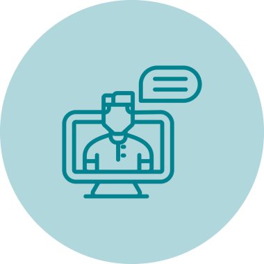 çevrimiçi web simgesi vektör illüstrasyonu