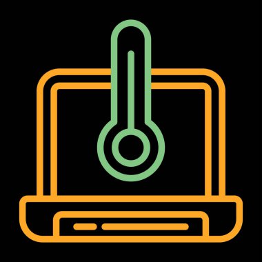 dizüstü bilgisayar simgesi web basit illüstrasyon