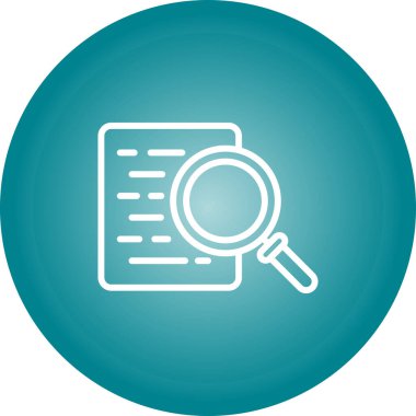 belge arama simgesi, vektör çizimi