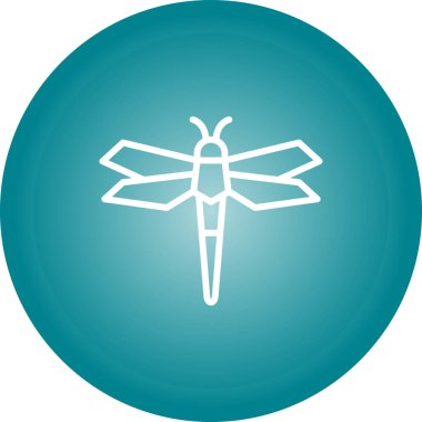 Eşsiz yusufçuk vektör simgesi