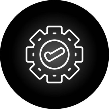 dişli simgesi vektör illüstrasyonu