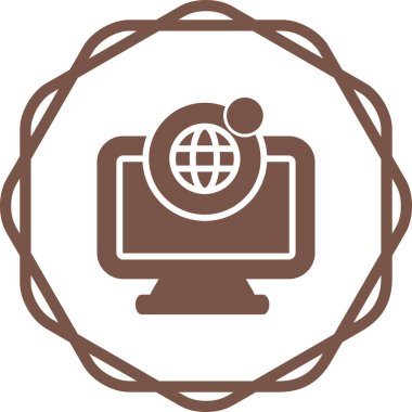 Modern b 'nin vektör illüstrasyonu dünyanın ikonundan yoksun