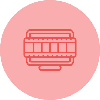 Masaüstü Bilgisayar Web simgesi vektör çizimi