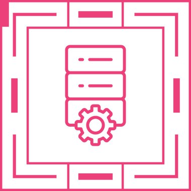 Veri Merkezi simgesini, vektör çizim