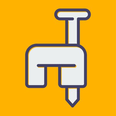 Tek izole edilmiş ikon su musluğunun vektör çizimi