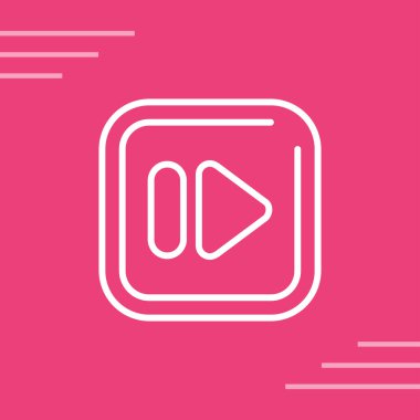 Soyut web oynatıcı simgesi tasarımı 