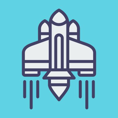 Uzay roketi simgesi, özet biçimi