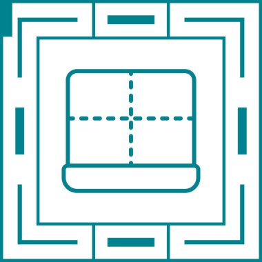 Modern b 'nin vektör illüstrasyonu eksik simgesi