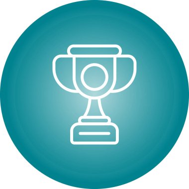 Kupa ikonu. vektör illüstrasyonu