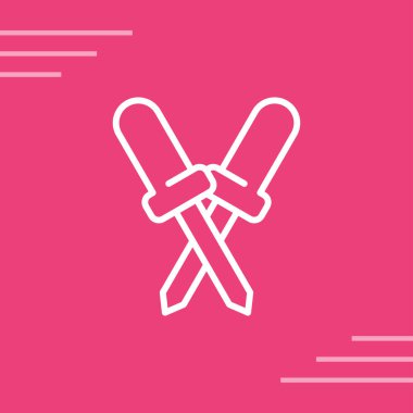 Beyaz çapraz simge uzun gölgeli izole. vektör illüstrasyonu