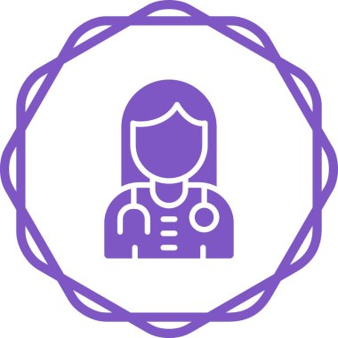 Bir doktorun vektör illüstrasyonu