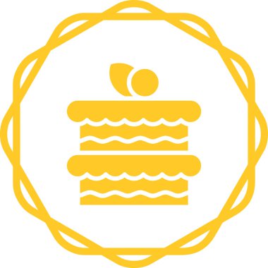 kek ikonu vektör illüstrasyonu