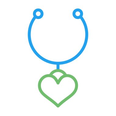 Kalp ikonu vektör illüstrasyonu