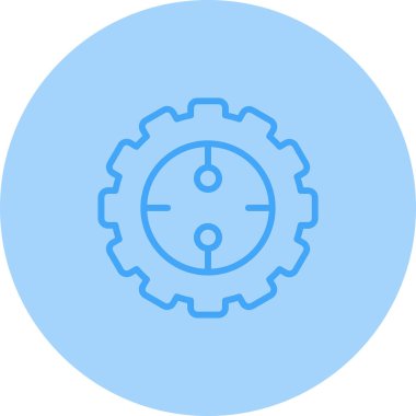 Dişliler. Web simgesi vektör illüstrasyonu