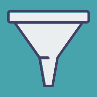 Web simgesi vektör illüstrasyonu filtreleniyor