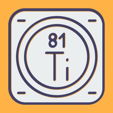 Kimyasal metal işareti ağ basit illüstrasyon