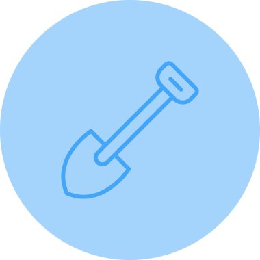 kürek simgesi vektör illüstrasyonu