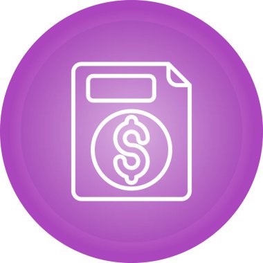 belge simgesi, vektör illüstrasyonu