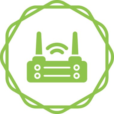 router simgesi web basit illüstrasyon