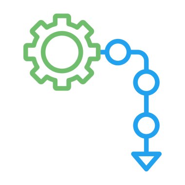 Düz simge vektörü yeşil