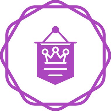 Banner  icon, vector illustration 