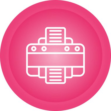 Yazıcı simgesi basit örnek