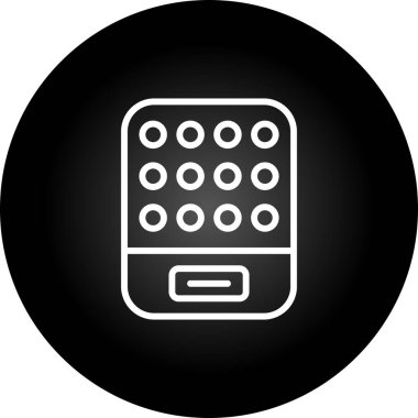 Hesap makinesi simgesinin vektör illüstrasyonu