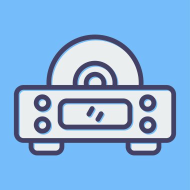 Müzik simgesinin vektör illüstrasyonu