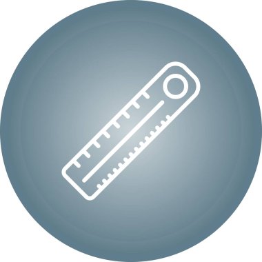 Cetvel web simgesi, vektör çizim