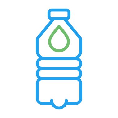 Water bottle web icon, vector illustration 