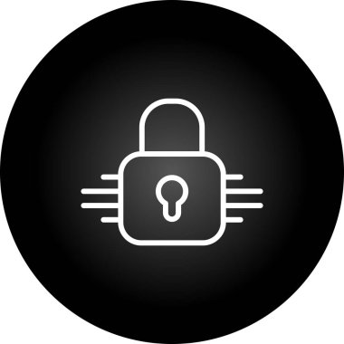 ikonun kilidini aç. Web için anahtar deliği vektör simgesinin siyah illüstrasyonu