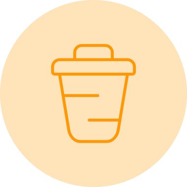 Kahve fincanı simgesinin vektör çizimi