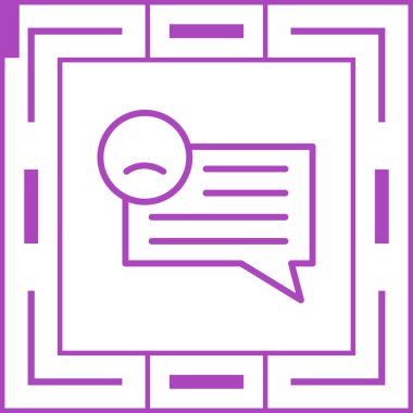 Bir konuşma simgesinin vektör illüstrasyonu