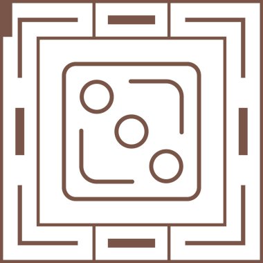 Beyaz çerçeveli bir şablonun vektör çizimi