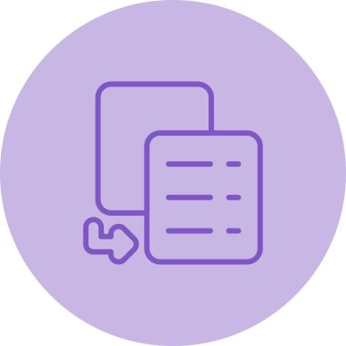 Dosya simgesinin vektör illüstrasyonu