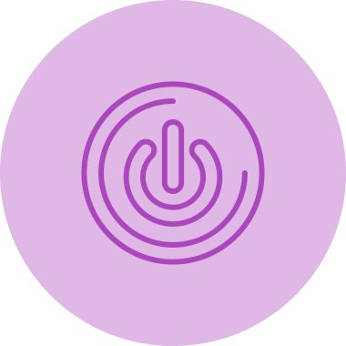 Modern bir Güç Düğmesi simgesinin vektör çizimi 