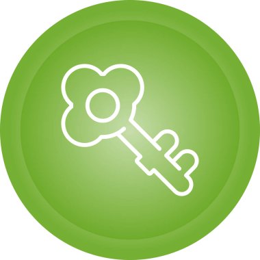 anahtar simgesi. Web için anahtar vektör simgesinin basit illüstrasyonu