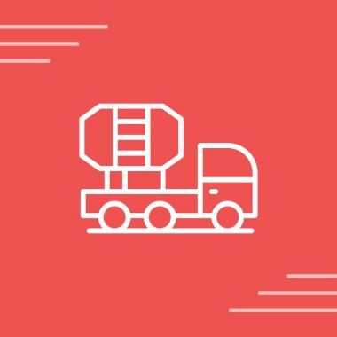 kamyon vektör simgesi, illüstrasyon