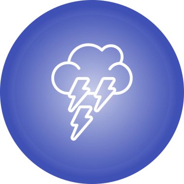 Bulut simgesinin vektör illüstrasyonu