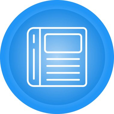 Vektör Defteri Simgesi illüstrasyonu