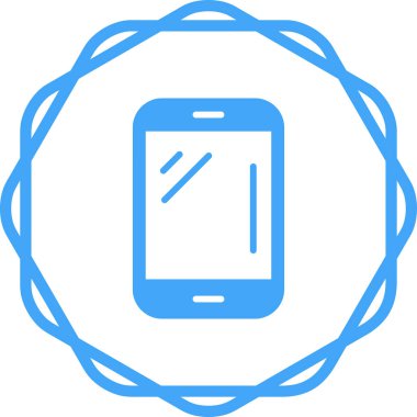 akıllı telefon simgesi web basit illüstrasyon
