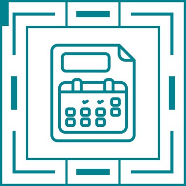 Moda Biçiminde Hesaplayıcı Simgesi İzole Arkaplan