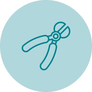 Kablo Striptizci web simgesi, vektör illüstrasyonu