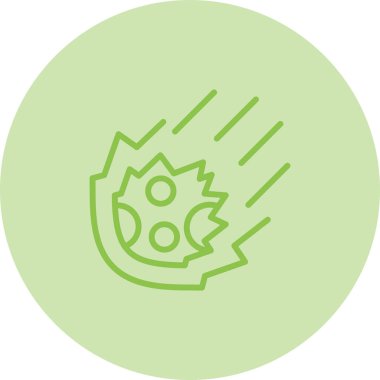 Meteor web simgesi vektör illüstrasyonu