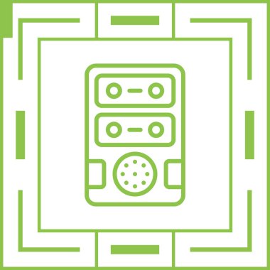 radyo simgesi vektör illüstrasyonu