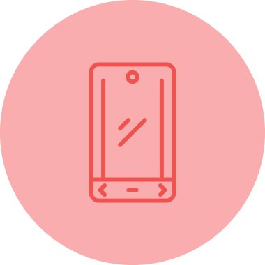 akıllı telefon simgesi web basit illüstrasyon