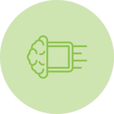 Makine Öğrenme Web simgesi vektör çizimi