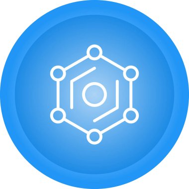 güzel molekül vektör simgesi