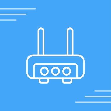 router simgesi web basit illüstrasyon