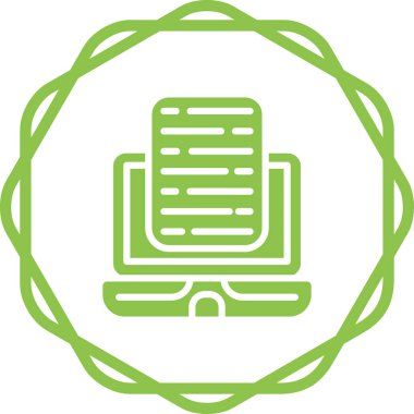 Bir kitap simgesinin vektör illüstrasyonu